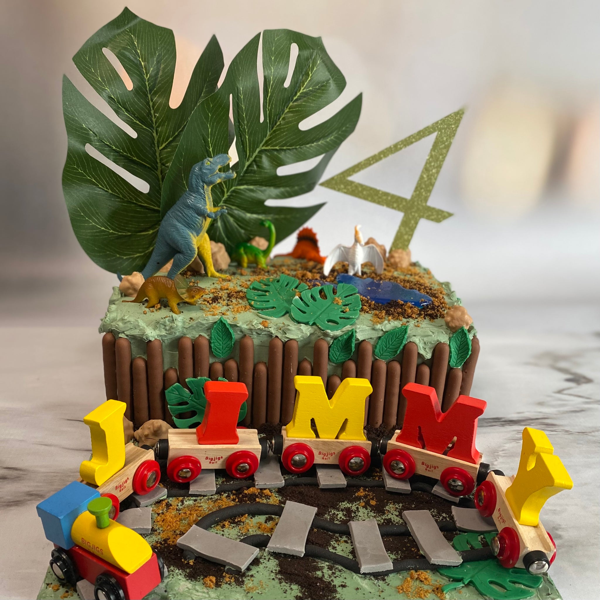 Dinosaur Train Themed Birthday Cake | Dinosaur Train Themed … | Flickr